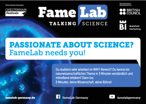 Mehr über den Artikel erfahren FameLab – DER internationale Wettbewerb für Wissenschaftskommunikation