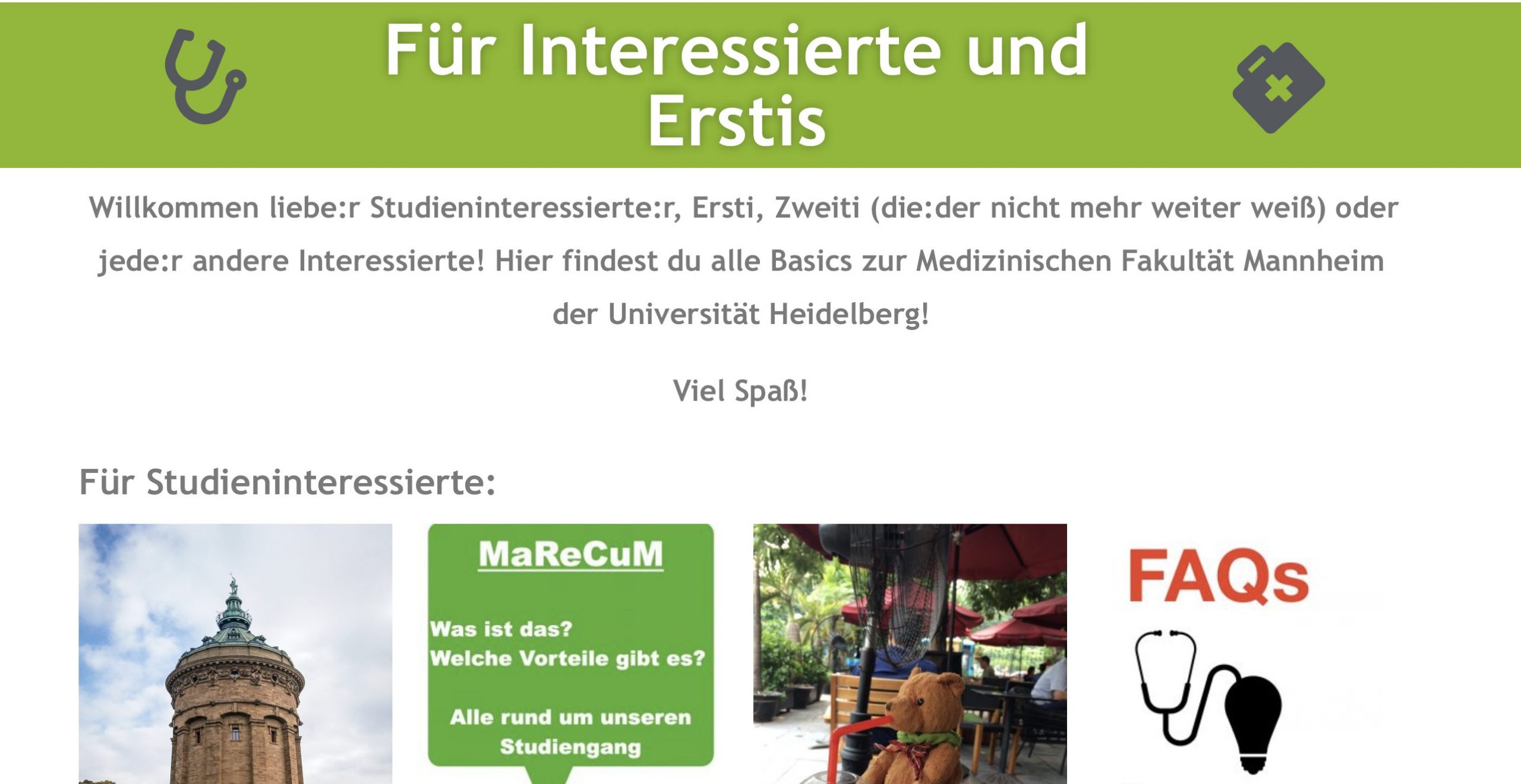 Mehr über den Artikel erfahren Wir haben eine neue Webseite für Studieninteressierte und Erstis!